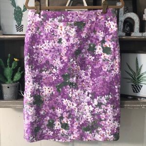 JCREW watercolor pencil skirt